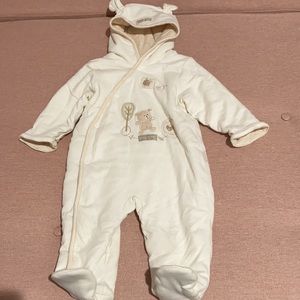 Nature’s purest organic cotton baby snowsuit 3-6 months